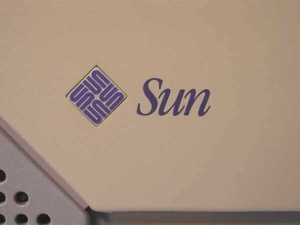 Sun SPARCstation 4 — close-up of Sun Microsystems logo on top of chassis
