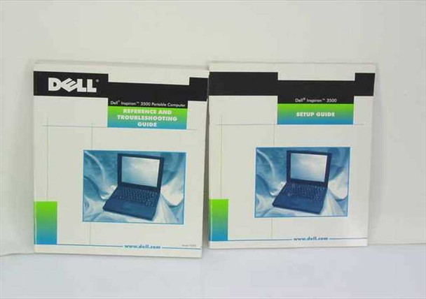 Dell Inspiron 3500 Setup Guide and Reference and Troubleshooting Guide shown side by side — both manuals visible