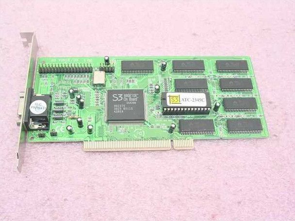 S3 ATC-2345C 4MB PCI VGA Video Card Virge 3D DX 86C375