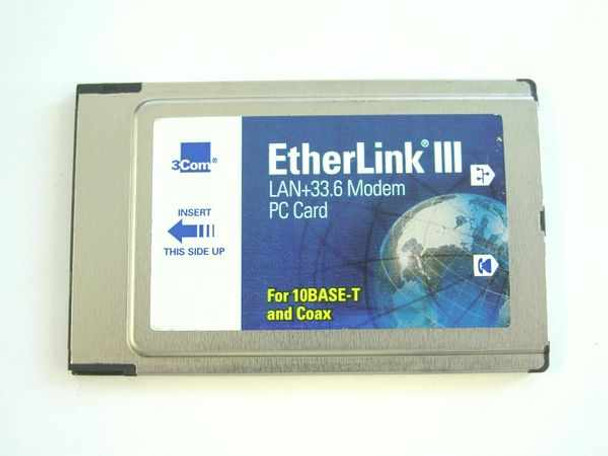 3COM 3C562D/3C563D 33.6K PCMCIA Combo Ethernet modem