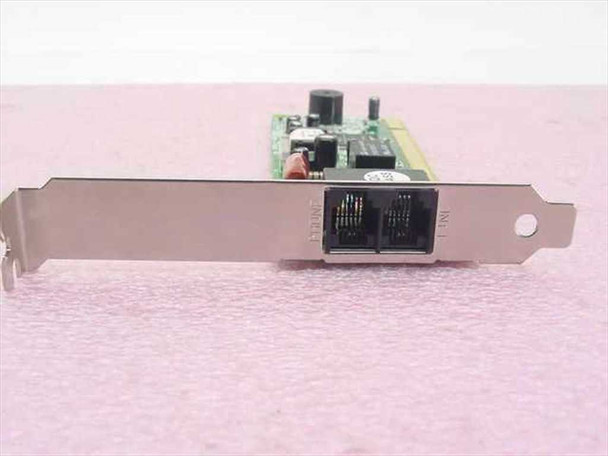 Encore ENF656-GSW-COPR PCI modem card – bracket end view showing two RJ-11 connectors (Line and Phone)