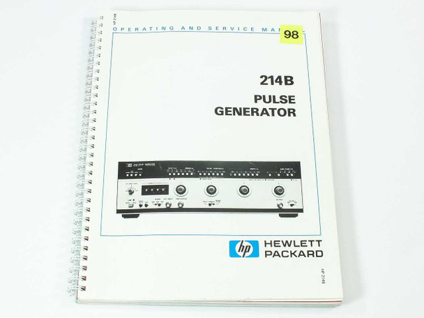 HP 214B Pulse Generator Operating and Service Manual