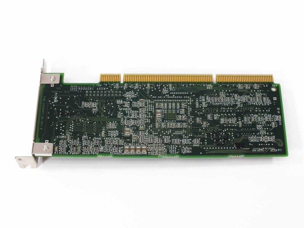 Adaptec ASR-2000S/48MB RAID controller card — bottom side of PCB showing solder side and low-profile bracket