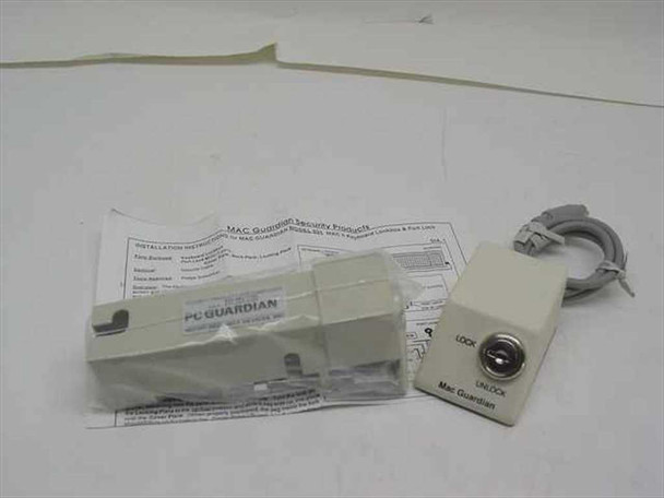 Micro Security Devices MAC Guardian 531 Mac II Keyboard Lockbox and Port Lock — full kit with port lock unit, cable, hardware, and instruction sheet