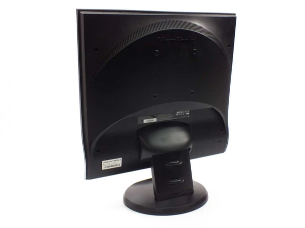 ViewSonic VG930M 19-inch LCD monitor — rear view showing back panel, VESA mount points, tilt stand, and label