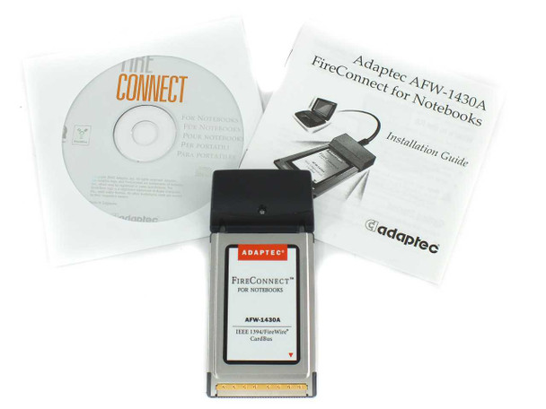 Adaptec AFW-1430A 1394 Firewire Port Adapter PCMCIA Card PC/Mac - NEC Controller