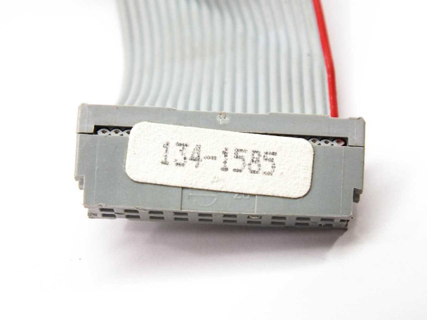 IBM 134-1585 floppy cable — label on edge connector housing reading 134-1585, confirming part number