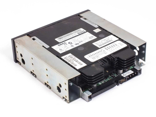 Dell 0H834 STD2401LW DDS-4 DAT tape drive — rear angled view showing 50-pin SCSI connector and circuit board
