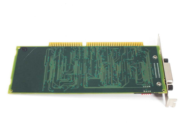HP E2071/82341 GPIB ISA card — solder side showing PCB traces and IEEE-488 bracket connector
