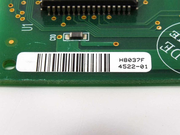 Boca Research 4522 close-up of barcode label showing part numbers H8037F and 4522-01