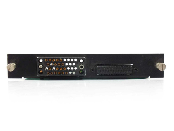 Datatel PCB31812 Interface Board — front panel edge-on view showing multi-pin connector and D-sub port on black bracket