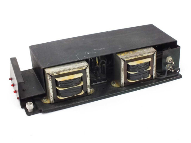 Datatel DCP1110 AC/DC Transformer Plug-In Module – left-side view showing two transformer cores and indicator panel