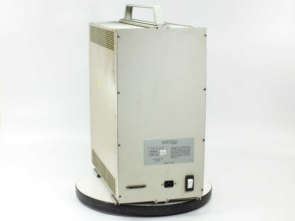 Zycad XP-140 rear panel view showing IEC power inlet, power switch, ventilation slots, and Zycad specification label