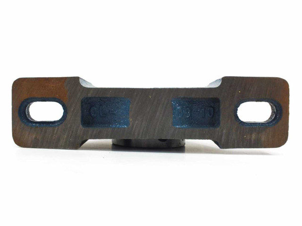 MB Manufacturing CL25 1-11/16 pillow block bearing – bottom base view showing two oval bolt slots for mounting