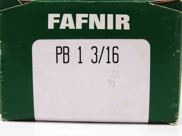 Fafnir brand box label showing model PB 1 3/16 on original green product packaging