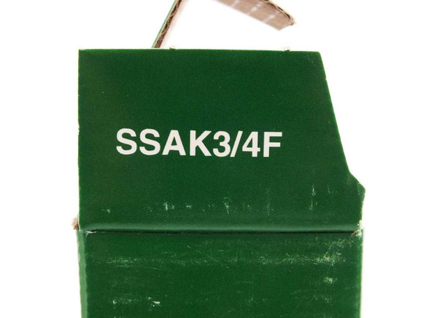 Fafnir green product box side label showing part number SSAK3/4F