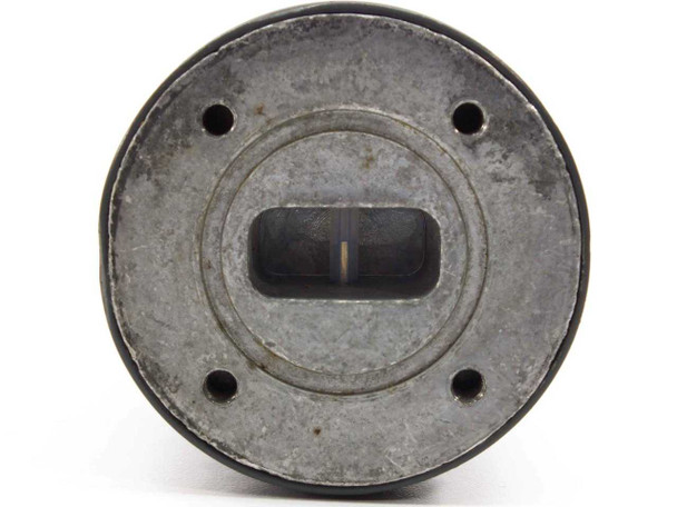 Barcom KM 510 waveguide attenuator – face-on view of rectangular waveguide port with four mounting holes and metallic flange