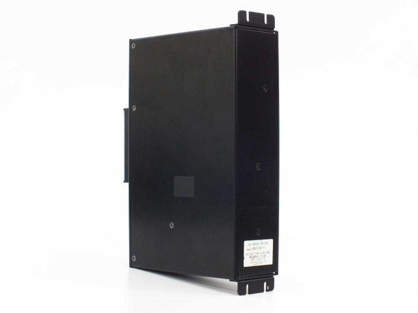 Vexta KBLD180-A servo driver left side panel view showing smooth black enclosure and small label partially visible