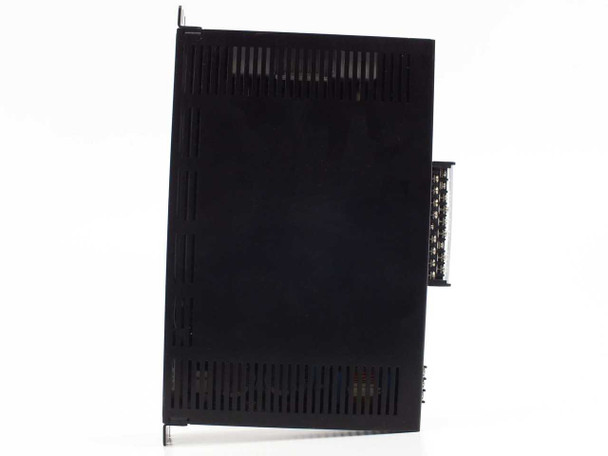 Vexta KBLD180-A servo driver right side panel showing ventilation slots and terminal connections