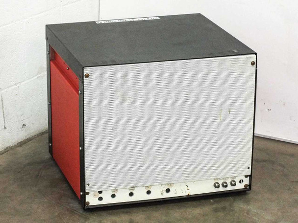 Technics West PE-IIGM Mass Flow Module rear panel view showing ventilation grille and bottom rear connector/terminal area
