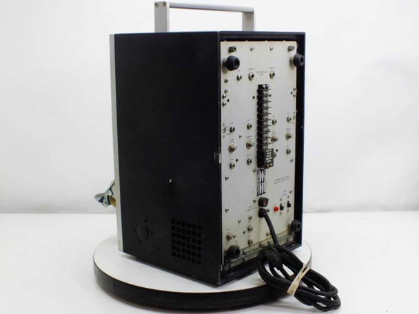 Brush Instruments Mark 280 15-6327-10 rear panel view showing drive amplifier inputs, span and damping controls, and power cable