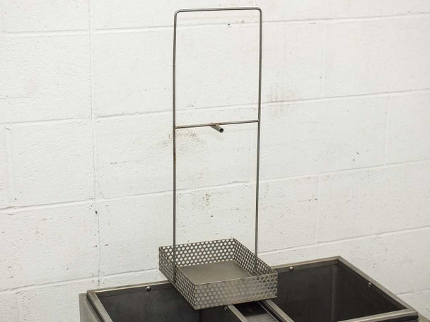 Stainless steel wire basket and rack insert accessory included with Tronic MK IV bath tank