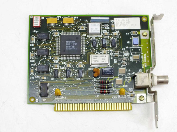 IBM 53F4634 ISA 3270 emulation card — full component-side view showing Toshiba T9444B main controller IC and supporting logic chips