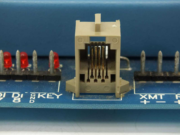 Rugid Computer RUG7C KEY connector closeup — RJ-style 6-pin modular connector on bottom edge I/O board