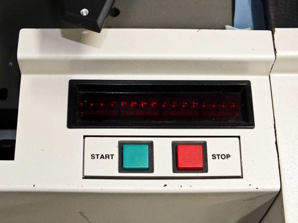 PWS 23 front operator panel with LED alphanumeric status display, green START and red STOP push buttons