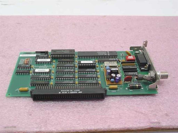 Cayman Systems GatorCard E/II — bottom/reverse side of PCB showing DIP sockets, ICs, and board assembly label, with DB15 AUI and BNC connectors visible on bracket