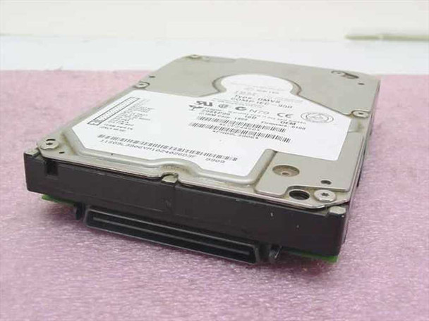 IBM 09L3906 18.2GB 3.5-inch SCSI hard drive — top and front angle showing drive housing and 80-pin SCA connector