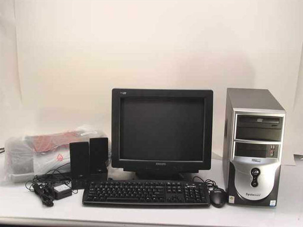 Systemax SYS-661MX Computer Kit with CRT Monitor 2.5GHz CPU 256MB RAM 80GB CD-RW