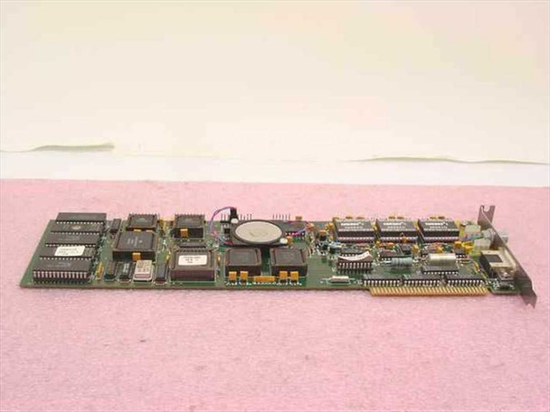 Ventritex 2000373 Isolation Amplifier PCB 3000172 – full top view of component side showing ICs, coin cell, and ISA edge connector