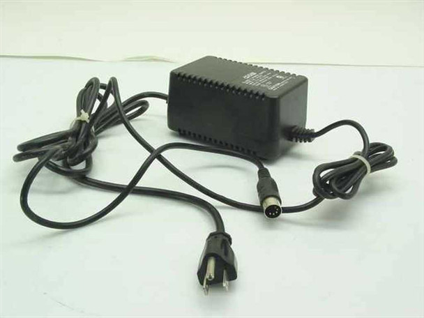 Arstan AH-606 AC adapter with attached AC power cord and 5-pin DIN output cable, full unit view
