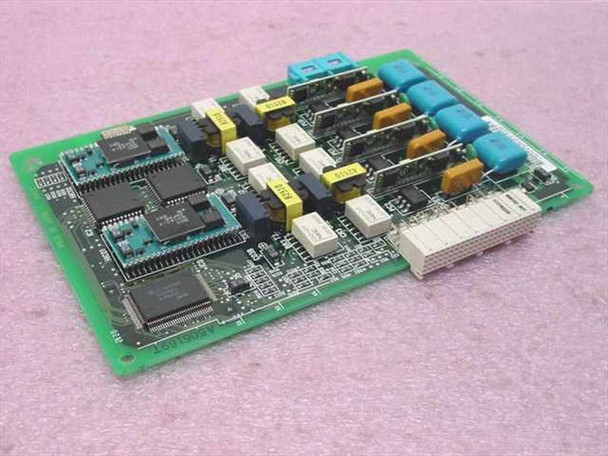 NEC PN-4COTB CO Trunk Card – reverse angle showing full PCB layout with NEC ICs, relays, and white edge connector