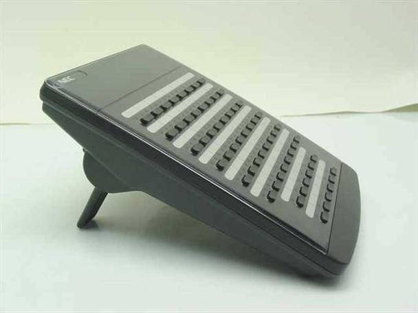NEC EDW-48-2 BK DSS BLF console – side angle view showing stand and profile