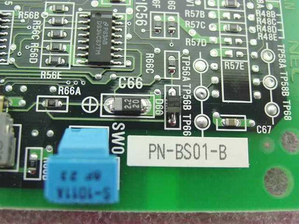 NEC BS01-B BUS Interface Circuit Card – close-up of PN-BS01-B part number label and component detail on PCB