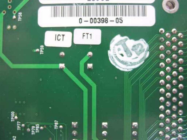 Sun Microsystems 0-00398-05 cPCI Rear Transition Module — close-up of PCB label showing part number 0-00398-05 with ICT and FT1 markings