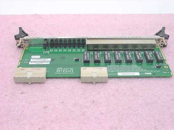 Znyx Networks ZX4008AB-A5 cPCI hub board — rear/component side showing PCB layout, relay ICs, and J3/J5 cPCI edge connectors