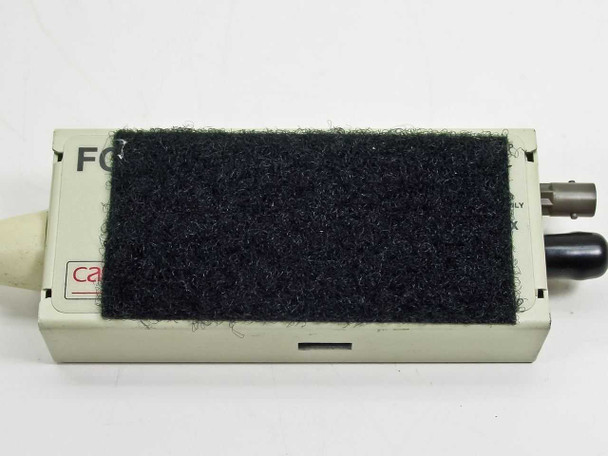 Cabletron FOT-F24 bottom view – black velcro mounting patch adhered to underside of unit