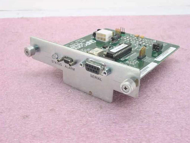 GNP PDSi 1-503175CR cPCI Alarm Card — front bracket view showing Status/Alarm DB9 and Serial DB9 ports