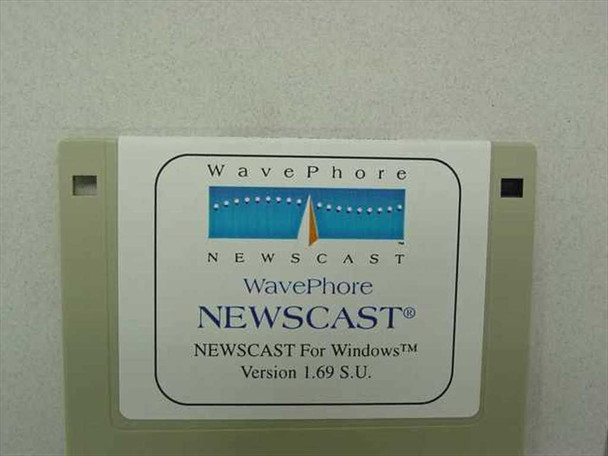 WavePhore Newscast for Windows floppy disk Version 1.69 S.U. — included installation disk