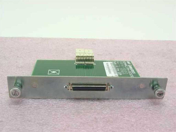 GNP Computers DEMARC FB+/SCSI50 PCB interface card 1-501510 — front bracket view showing 50-pin SCSI connector and ribbon cable header