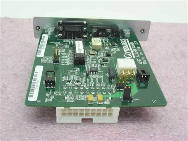 GNP Computers cPCI Alarm Card 1-503085 PCB top view showing board components, connectors, and rear edge