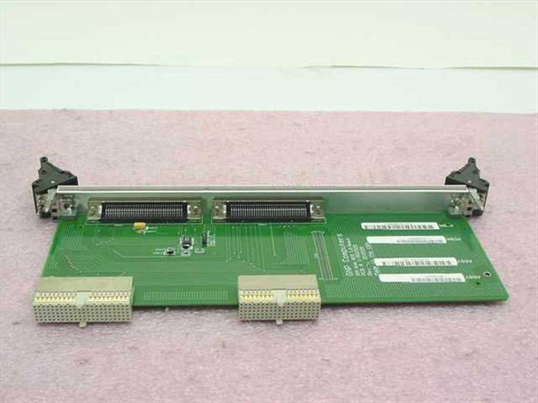 GNP Computers 1-502928 RTM Wide SCSI I/O Board – rear PCB view showing dual high-density internal connectors and component side