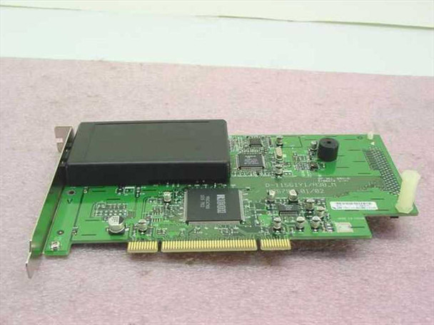 Sony Vaio modem CardBus combo card D-1156IY1/A3B – reverse PCB side showing main controller chips and edge connector