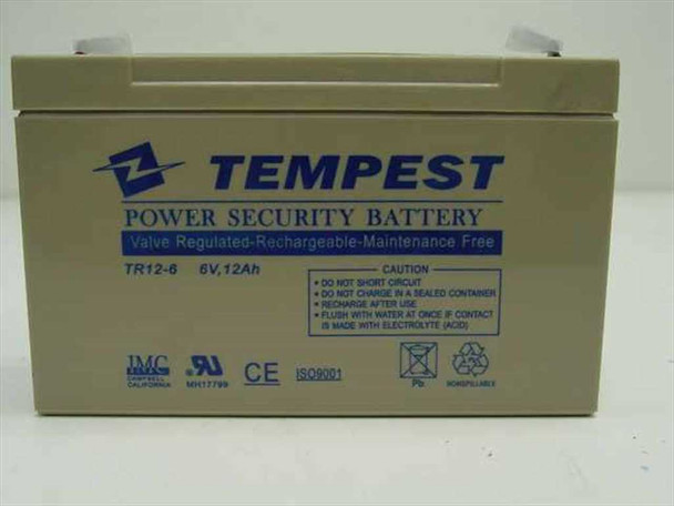 Tempest TR12-6 6V, 12Ah Rechargeable Battery