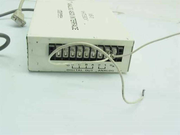 Omega WB-31 rear panel showing screw terminal block with Digital Out and Analog In connections labeled