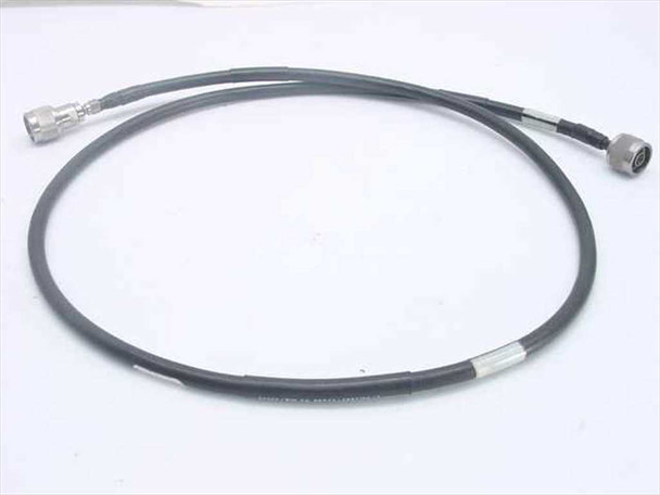 McAir Microwave 82577-36S71262-7 RF coaxial cable full length view showing male connectors at each end
