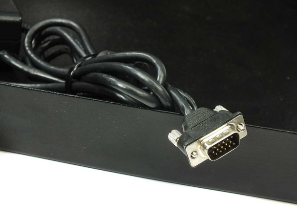 Videotek RMM-505B VGA HD-15 video input cable coiled inside the rackmount drawer tray